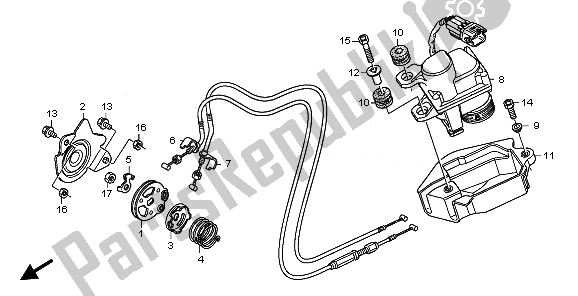 Todas las partes para Servo Motor de Honda CBR 600 RR 2010