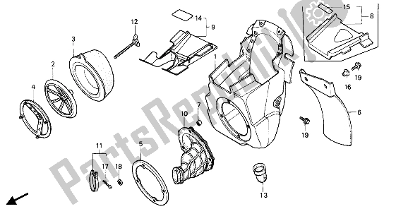 Todas las partes para Filtro De Aire de Honda CR 250R 1985