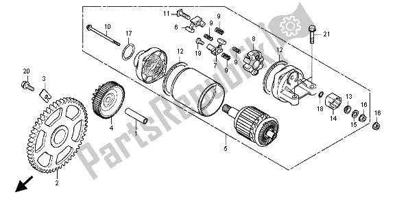 Tutte le parti per il Motore Di Avviamento del Honda SH 300 2012