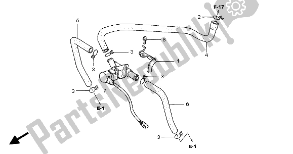 Tutte le parti per il Valvola Di Controllo Iniezione Aria del Honda CBR 600 FR 2002