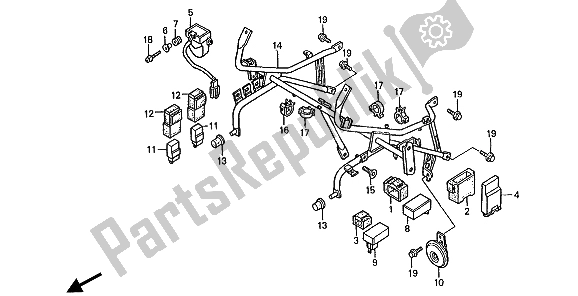 Todas las partes para Estancia De La Capucha de Honda ST 1100 1994