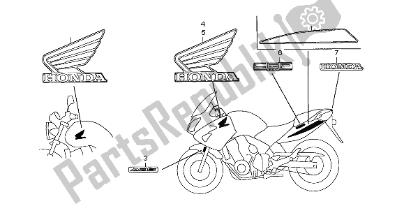 All parts for the Mark of the Honda CBF 600 SA 2004