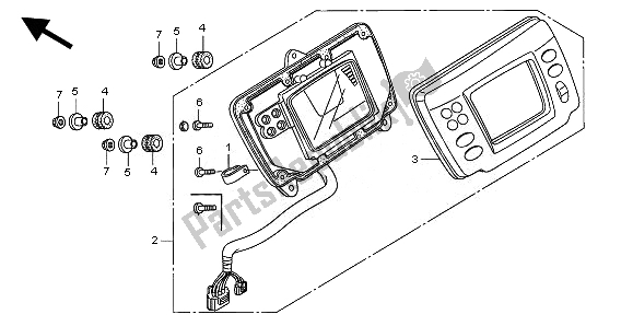 All parts for the Meter of the Honda TRX 500 FE Foretrax Foreman ES 2010