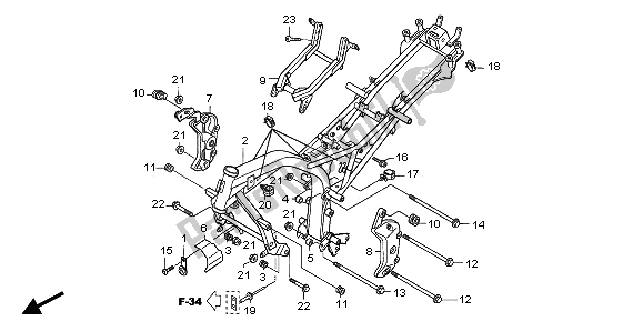 Todas las partes para Cuerpo Del Marco de Honda CBF 600S 2006