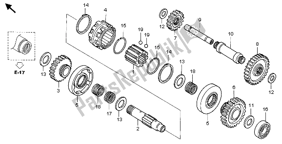 Tutte le parti per il Retromarcia del Honda TRX 680 FA 2007