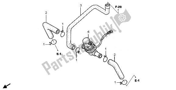 Tutte le parti per il Valvola Di Aspirazione Dell'aria del Honda CBR 1100 XX 2008