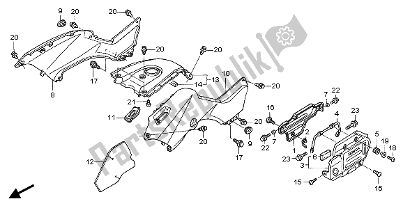 All parts for the Body Cover of the Honda TRX 400 FA 2007