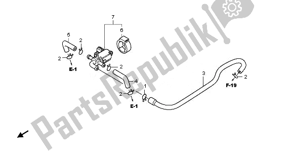 Todas las partes para Válvula De Control De Inyección De Aire de Honda CB 1000R 2011