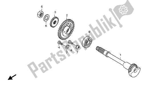 All parts for the Balancer of the Honda CRF 150R SW 2007