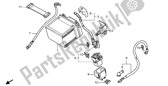 Wszystkie części do Bateria Honda CRF 450X 2006