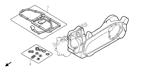 All parts for the Eop-2 Gasket Kit B of the Honda NPS 50 2009