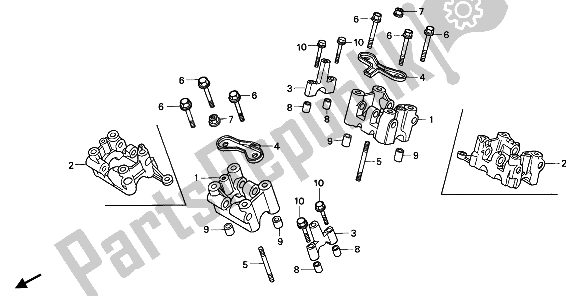 Todas las partes para Soporte Del árbol De Levas de Honda XL 600 1988