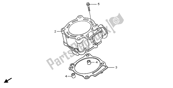 Todas las partes para Cilindro de Honda CRF 250R 2006