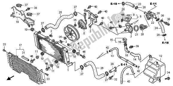 Todas las partes para Radiador de Honda CB 1300 SA 2010