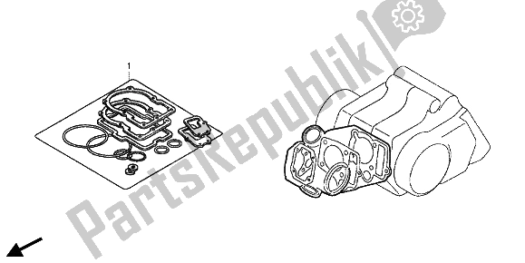 All parts for the Eop-1 Gasket Kit A of the Honda CRF 50F 2012