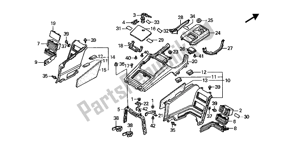 Tutte le parti per il Riparo del Honda GL 1500 1988