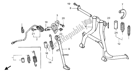 Tutte le parti per il In Piedi del Honda CBR 600F 1996