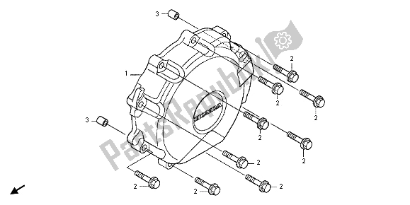 Todas las partes para C. A. Cubierta Del Generador de Honda CBR 1000 RR 2012