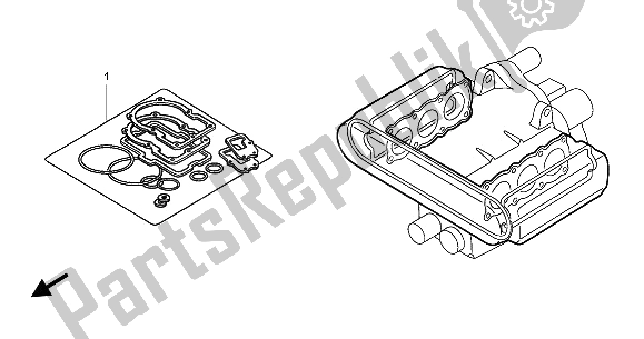 Todas as partes de Kit De Junta Eop-1 A do Honda GL 1500C 2002