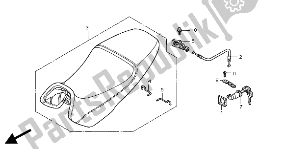 Toutes les pièces pour le Siège du Honda CB 1100 SF 2000