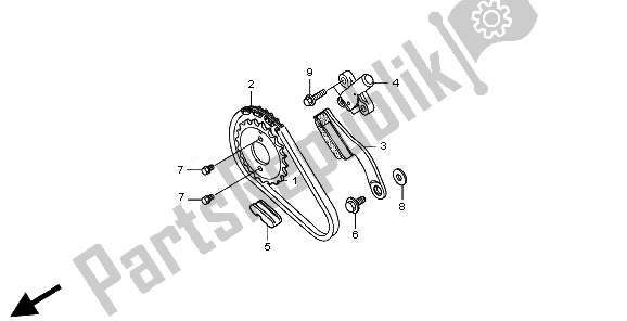 Todas las partes para Cadena De Levas de Honda TRX 500 FE Foretrax Foreman ES 2010