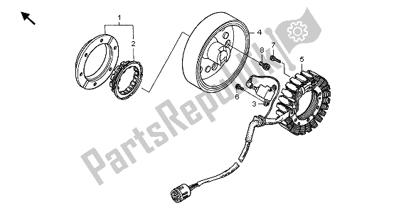 All parts for the Generator of the Honda TRX 450 FE Fourtrax Foreman ES 2003