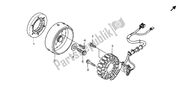 Tutte le parti per il Generatore del Honda NSS 250S 2009