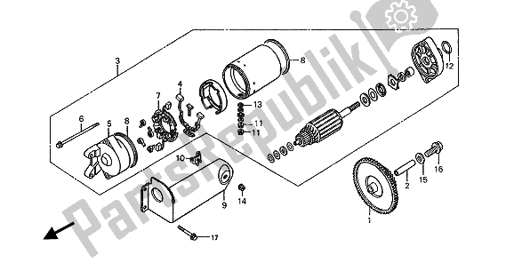 Toutes les pièces pour le Demarreur du Honda ST 1100 1994