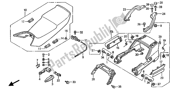 Todas las partes para Asiento de Honda ST 1100 1994