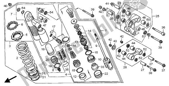 Tutte le parti per il Cuscino Posteriore del Honda XR 400R 2001