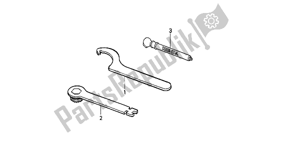 Tutte le parti per il Utensili del Honda CR 500R 1 1992