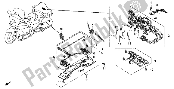 Toutes les pièces pour le Unité D'ouverture du Honda GL 1800A 2006