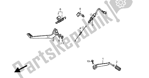 Tutte le parti per il Pedale del Honda CB 500S 2002