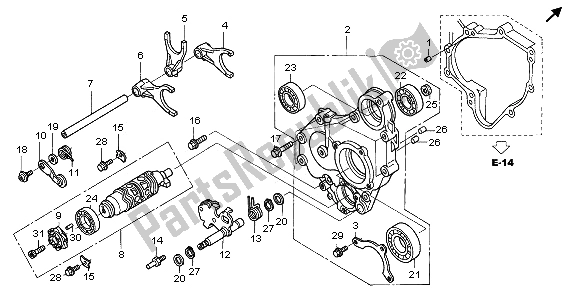 Todas las partes para Tambor De Cambio De Marchas de Honda ST 1300 2006