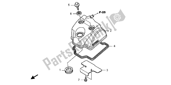 Toutes les pièces pour le Le Couvre-culasse du Honda CRF 250R 2012