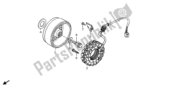 All parts for the Generator of the Honda XL 650V Transalp 2006