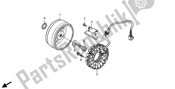 Tutte le parti per il Generatore del Honda VT 750C2S 2011