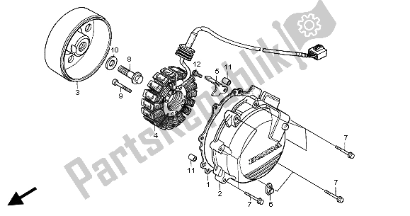 Tutte le parti per il Generatore del Honda VFR 800 2004