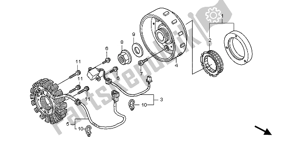 Tutte le parti per il Generatore del Honda SH 150D 2009