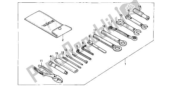 Todas las partes para Herramientas de Honda CBR 1000F 1987