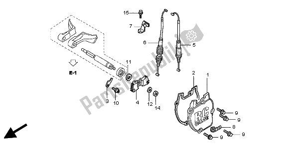 Todas las partes para Valvula De Charnela de Honda CR 250R 2003