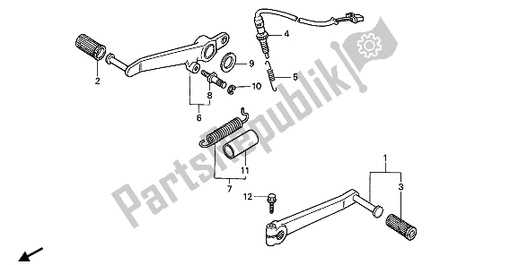 All parts for the Pedal of the Honda CBR 900 RR 1993