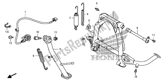 Tutte le parti per il In Piedi del Honda NC 700D 2013