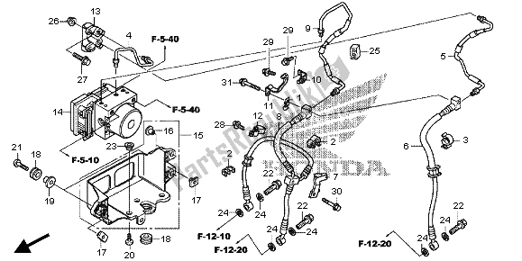 Tutte le parti per il Modulatore Abs del Honda VFR 1200 XD 2013