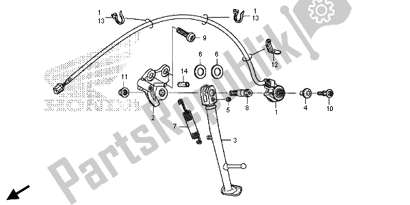 Tutte le parti per il In Piedi del Honda CBR 600 RR 2013