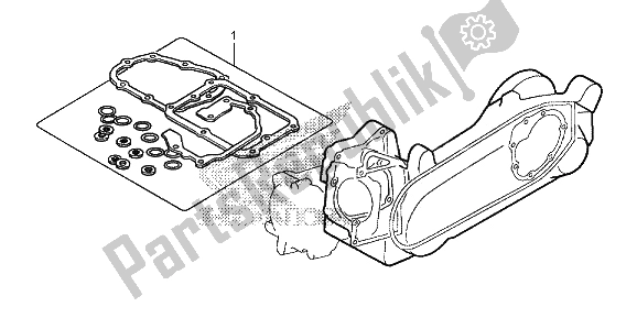 Alle onderdelen voor de Eop-2 Pakkingset B van de Honda SH 300 2013