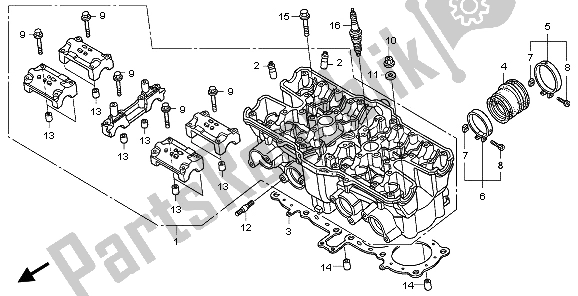 Tutte le parti per il Testata del Honda CB 1300 2009