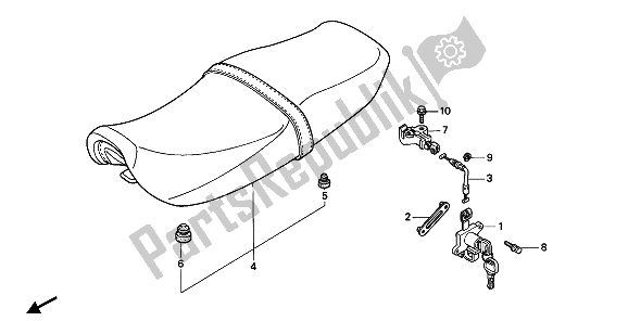 Tutte le parti per il Posto A Sedere del Honda CB 250 1992