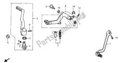 cambiar pedal y pedal de freno y brazo de arranque