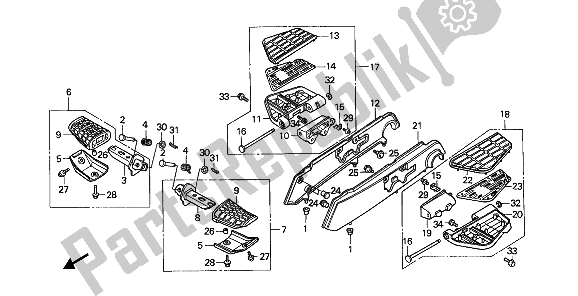 Wszystkie części do Krok Honda GL 1500 1990